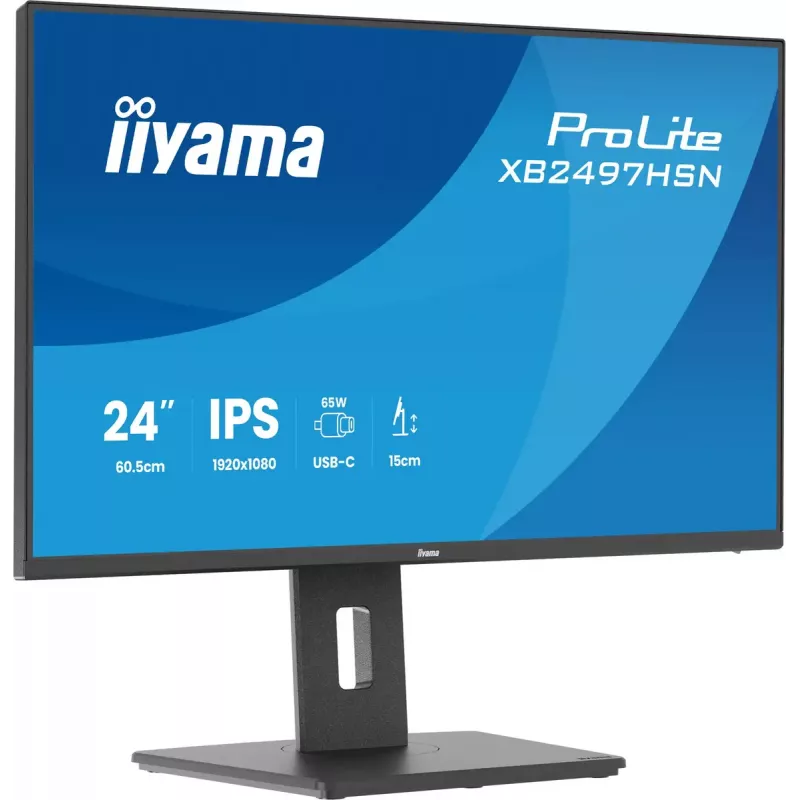 iiyama ProLite XB2497HSN-B1 computer monitor 60.5 cm (23.8 inch) 1920 x 1080 pixels Full HD LED Black