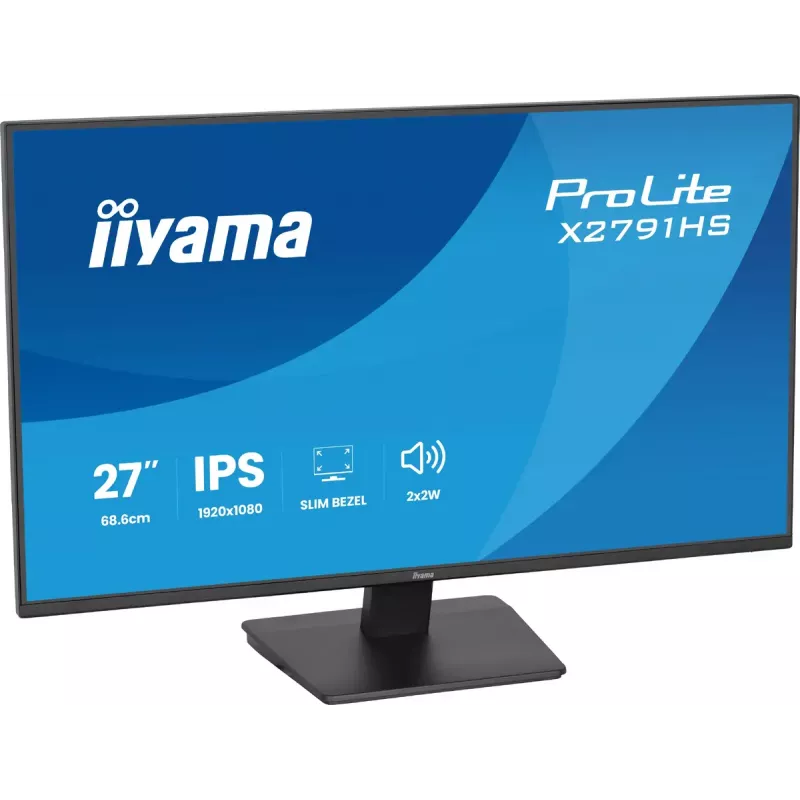 Computer monitor IIYAMA ProLite X2791HS-B1 27 inch IPS Full HD 1920x1080 LED Matt, built-in speakers, VESA mount, Black
