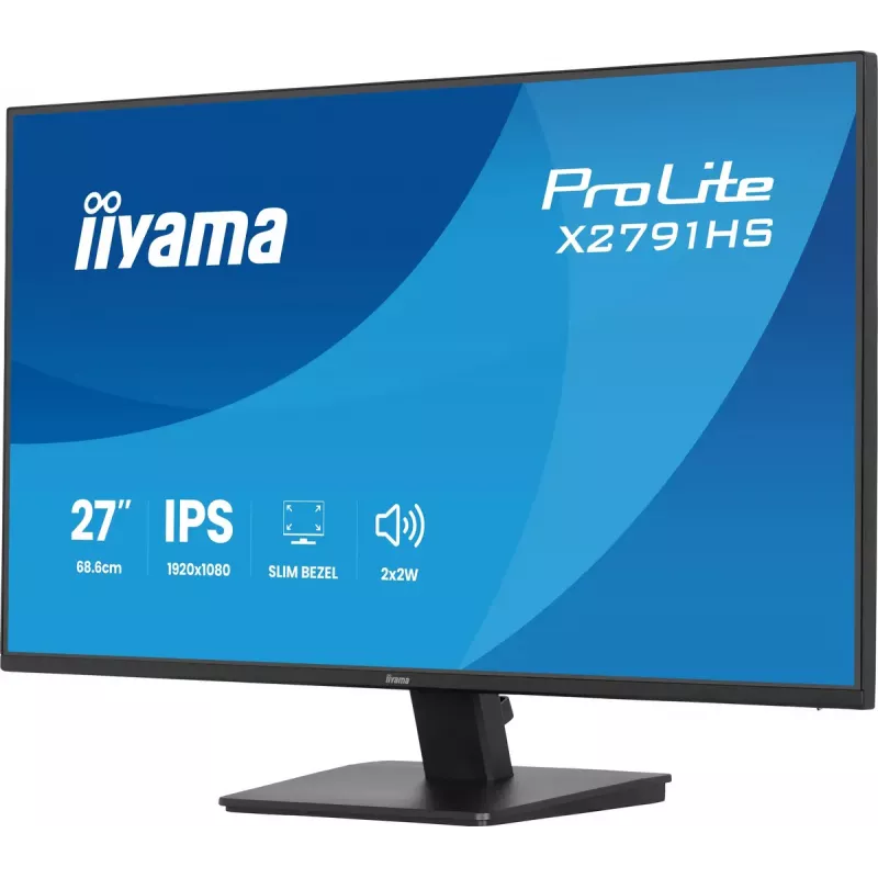 Computer monitor IIYAMA ProLite X2791HS-B1 27 inch IPS Full HD 1920x1080 LED Matt, built-in speakers, VESA mount, Black