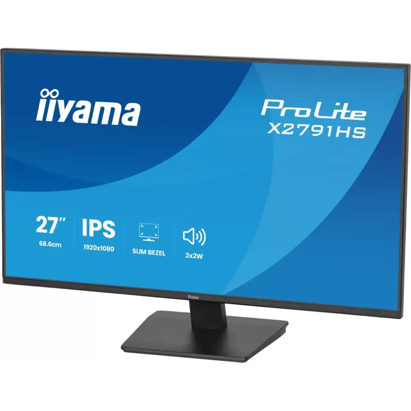 Computer monitor IIYAMA ProLite X2791HS-B1 27 inch IPS Full HD 1920x1080 LED Matt, built-in speakers, VESA mount, Black