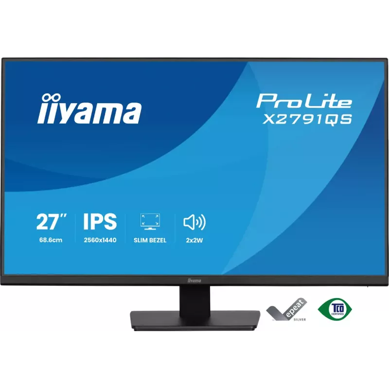 iiyama ProLite X2791QS-B1 computer monitor 68.6 cm (27 inch) 2560 x 1440 pixels Quad HD LED Black