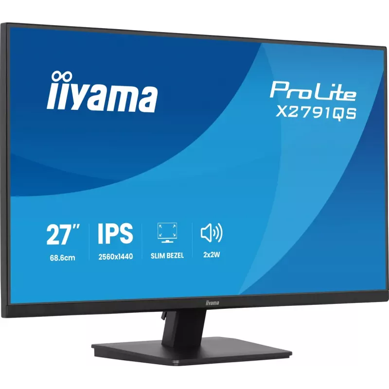 iiyama ProLite X2791QS-B1 computer monitor 68.6 cm (27 inch) 2560 x 1440 pixels Quad HD LED Black