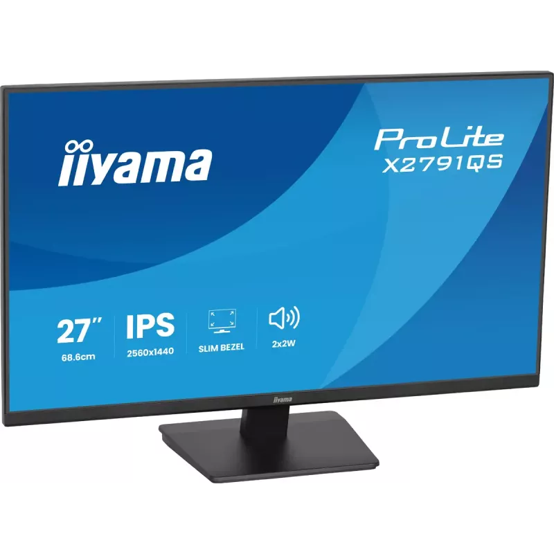 iiyama ProLite X2791QS-B1 computer monitor 68.6 cm (27 inch) 2560 x 1440 pixels Quad HD LED Black