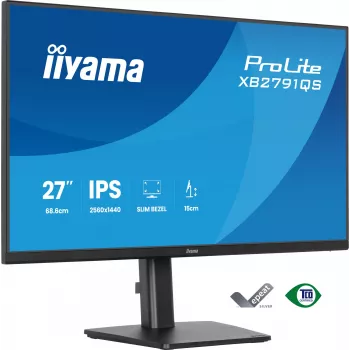 iiyama ProLite XB2791QS-B1 computer monitor 68.6 cm (27 inch) 2560 x 1440 pixels Quad HD LED Black
