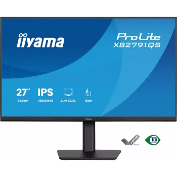 iiyama ProLite XB2791QS-B1 computer monitor 68.6 cm (27 inch) 2560 x 1440 pixels Quad HD LED Black