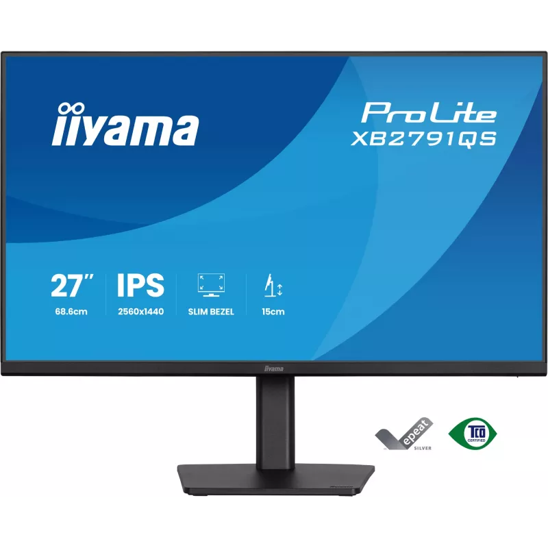 iiyama ProLite XB2791QS-B1 computer monitor 68.6 cm (27 inch) 2560 x 1440 pixels Quad HD LED Black