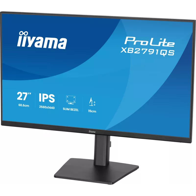 iiyama ProLite XB2791QS-B1 computer monitor 68.6 cm (27 inch) 2560 x 1440 pixels Quad HD LED Black