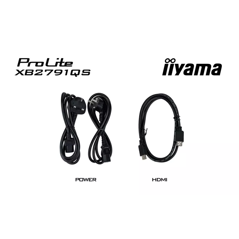 iiyama ProLite XB2791QS-B1 computer monitor 68.6 cm (27 inch) 2560 x 1440 pixels Quad HD LED Black