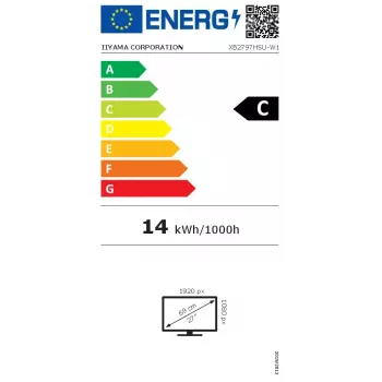 iiyama ProLite XB2797HSU-W1 computer monitor 68.6 cm (27 inch) 1920 x 1080 pixels Full HD LED White