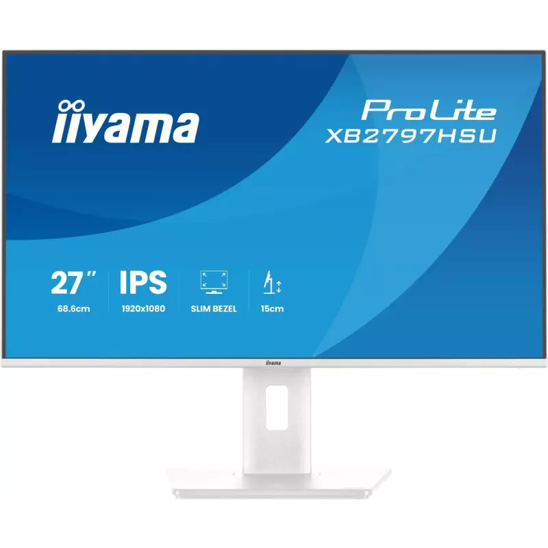 iiyama ProLite XB2797HSU-W1 computer monitor 68.6 cm (27 inch) 1920 x 1080 pixels Full HD LED White