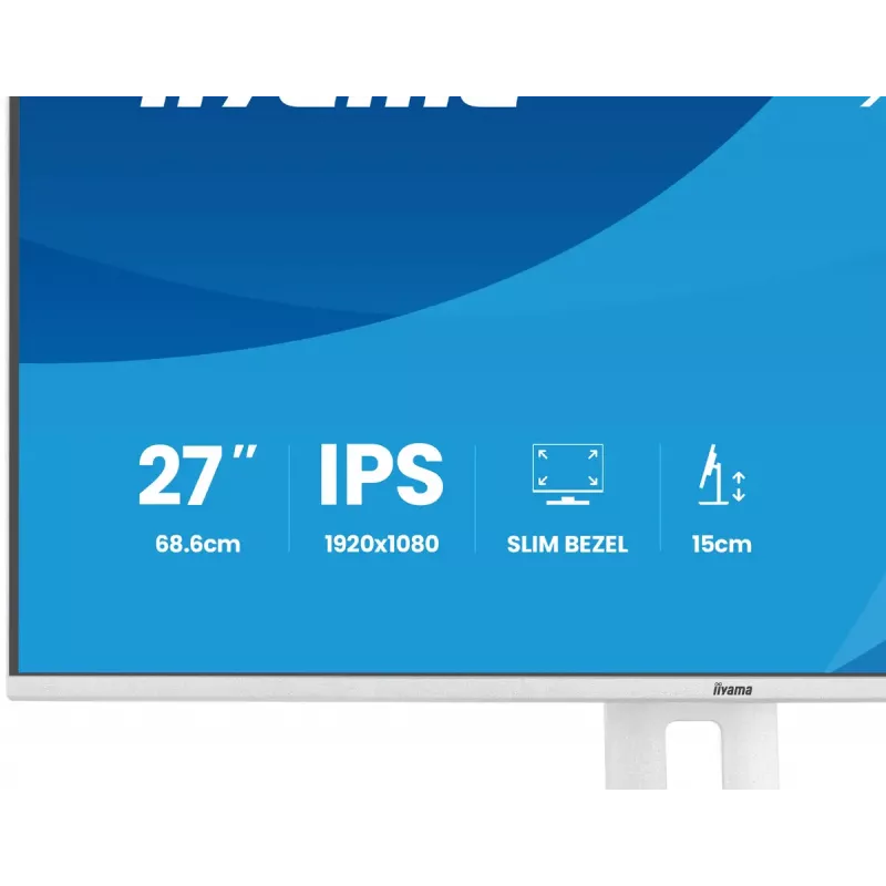 iiyama ProLite XB2797HSU-W1 computer monitor 68.6 cm (27 inch) 1920 x 1080 pixels Full HD LED White