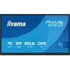 IIYAMA TE7513A-B2AG 75 inch 4K UHD Interactive Touchscreen Display with Android 14 EDLA, Wi-Fi 6E, 500 cd/m², 24/7