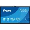 IIYAMA TE7513A-B2AG 75 inch 4K UHD Interactive Touchscreen Display with Android 14 EDLA, Wi-Fi 6E, 500 cd/m², 24/7