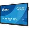 IIYAMA TE7513A-B2AG 75 inch 4K UHD Interactive Touchscreen Display with Android 14 EDLA, Wi-Fi 6E, 500 cd/m², 24/7