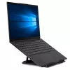 Lindy Collapsible Square Laptop Riser, Laptop arm, Black, Silver, Aluminium, Rubber, 10 kg, RoHS, REACH & California Proposition 65, 90 - 113 mm