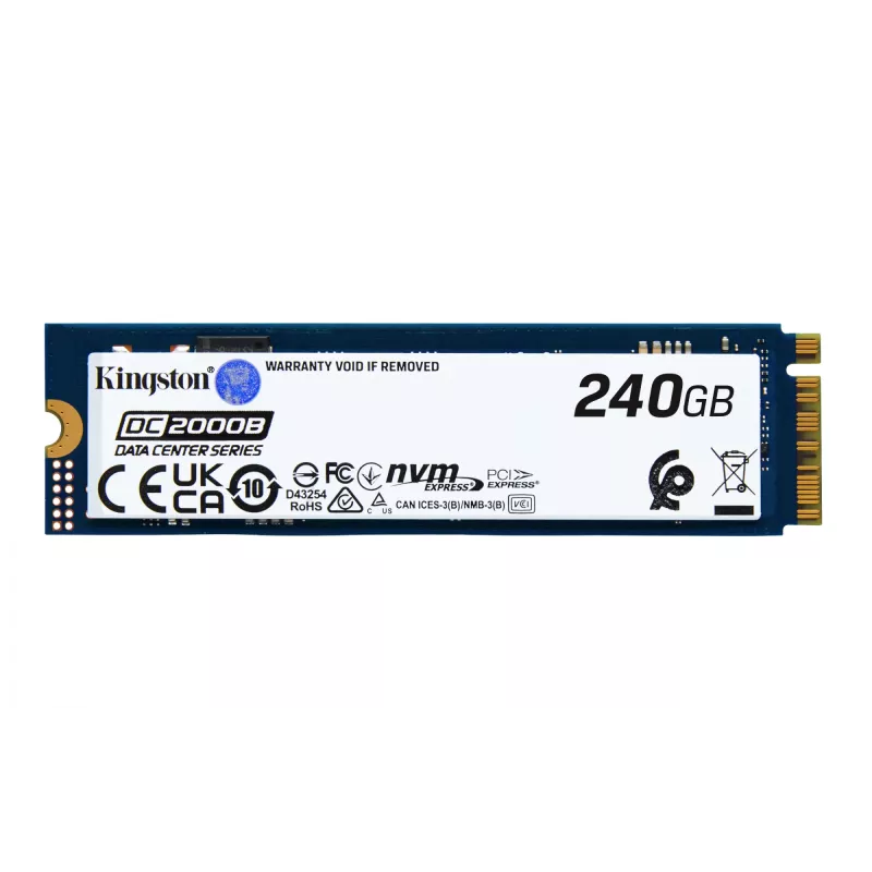 Kingston Technology 240G DC2000B PCIe 4.0 M.2 2280 Enterprise SSD (Non-Heatsink)