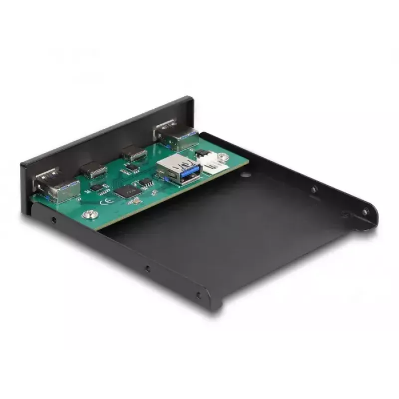 DeLOCK 3.5 inch USB Front Panel 2 x USB Type-C 2 x USB Type-A Black