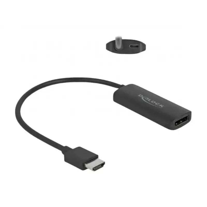 DeLOCK Adapter HDMI-A male to DisplayPort female 8K 0.18m
