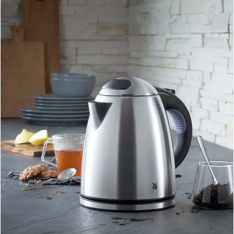 WMF Stelio 0413010012 electric kettle 1.2 L 2400 W Black, Stainless steel