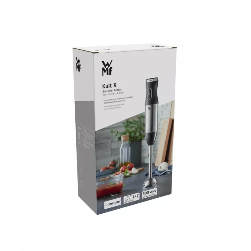 WMF Kult X 04165500 Immersion blender 600 W Black, Metallic