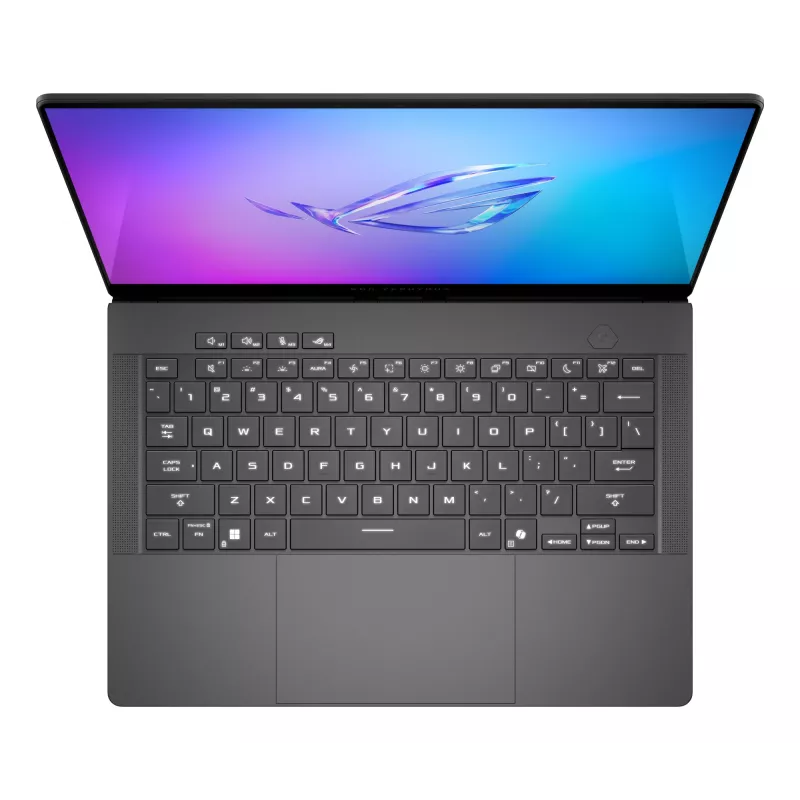 ASUS ROG Zephyrus G14 GA403WR-QS152W AMD Ryzen AI 9 HX 370 Laptop 35.6 cm (14 inch) WQXGA+ 64 GB LPDDR5x-SDRAM 2 TB SSD NVIDIA GeForce RTX 5070 Ti Wi-Fi 7 (802.11be) Windows 11 Home German Black, Grey