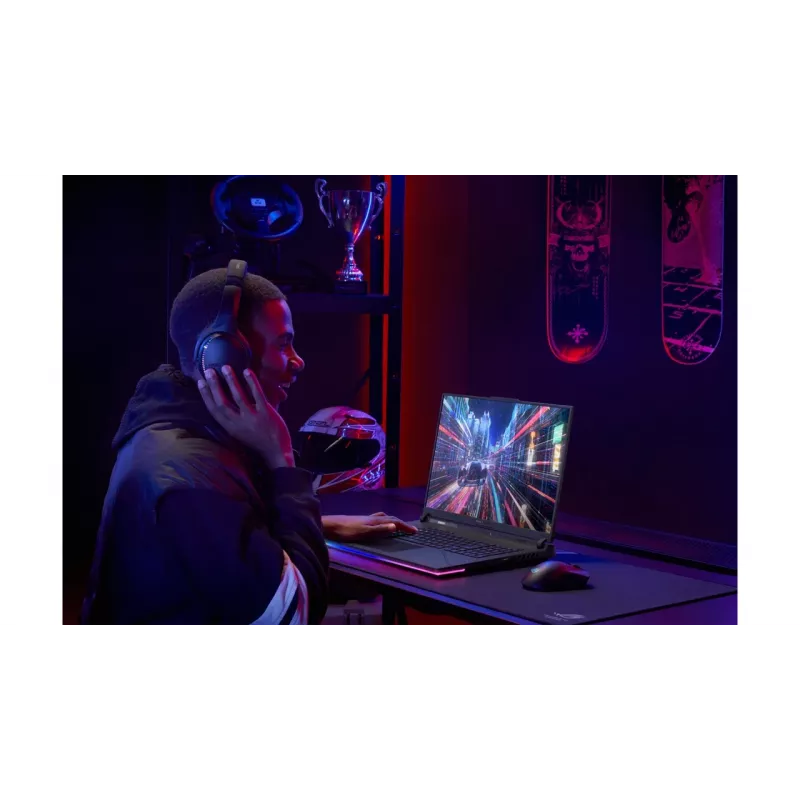 ASUS ROG Strix G16 G614PR-RV081W AMD Ryzen™ 9 8940HX Laptop 40.6 cm (16 inch) WUXGA 32 GB DDR5-SDRAM 1 TB SSD NVIDIA GeForce RTX 5070 Ti Wi-Fi 6E (802.11ax) Windows 11 Home German Black, Grey