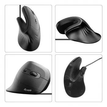 Equip 245119 mouse Universal Right-hand USB Type-A + USB Type-C Optical 7200 DPI
