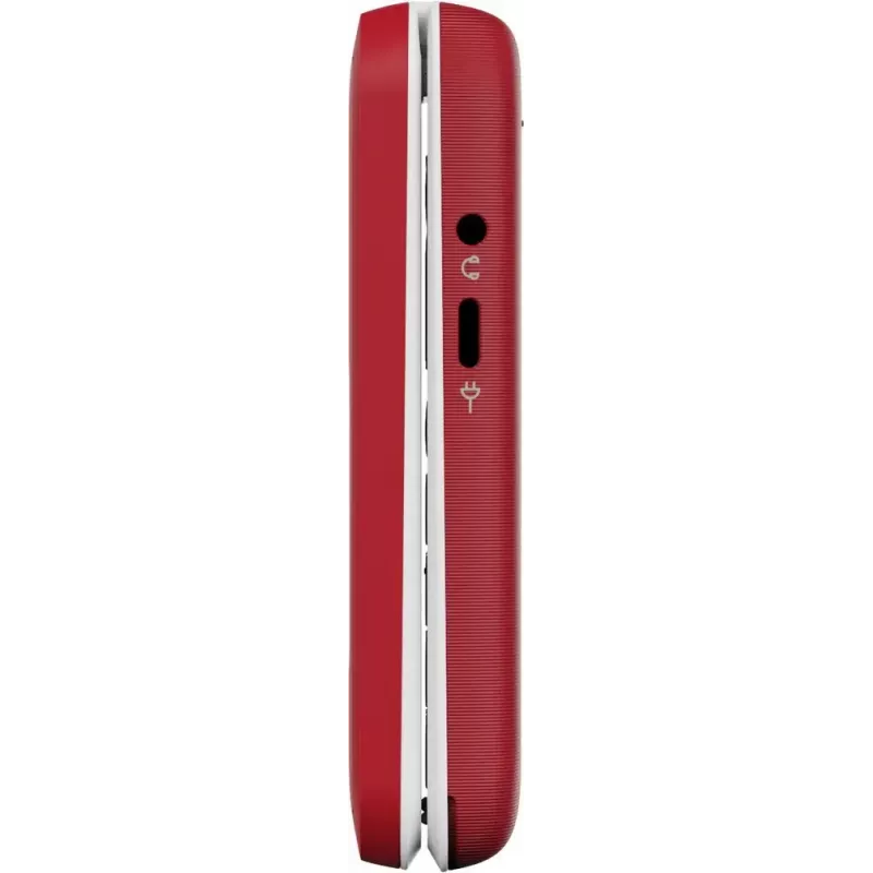 Feature phone Doro Leva E30 clamshell, 2.8 inch (7.11 cm) 320x240, Single SIM, 0.3 MP camera, 1150 mAh, IP55, Red/White