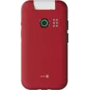 Feature phone Doro Leva E30 clamshell, 2.8 inch (7.11 cm) 320x240, Single SIM, 0.3 MP camera, 1150 mAh, IP55, Red/White
