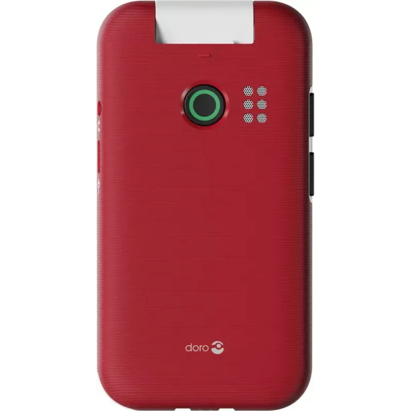 Feature phone Doro Leva E30 clamshell, 2.8 inch (7.11 cm) 320x240, Single SIM, 0.3 MP camera, 1150 mAh, IP55, Red/White