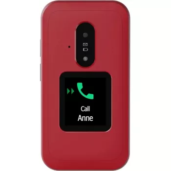 Feature phone Doro Leva E30 clamshell, 2.8 inch (7.11 cm) 320x240, Single SIM, 0.3 MP camera, 1150 mAh, IP55, Red/White