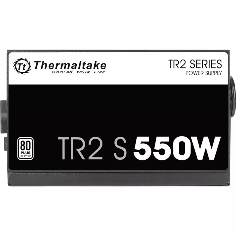 Power supply unit THERMALTAKE TR2 S 550W, ATX, 20+4 pin, 80 PLUS, 120 mm fan, black
