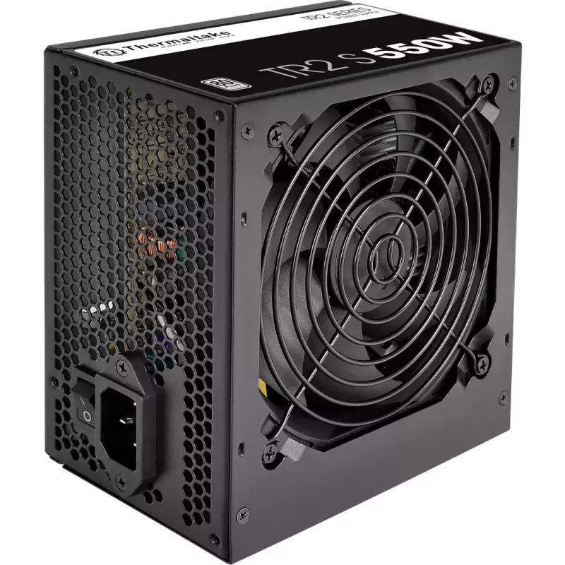 Power supply unit THERMALTAKE TR2 S 550W, ATX, 20+4 pin, 80 PLUS, 120 mm fan, black
