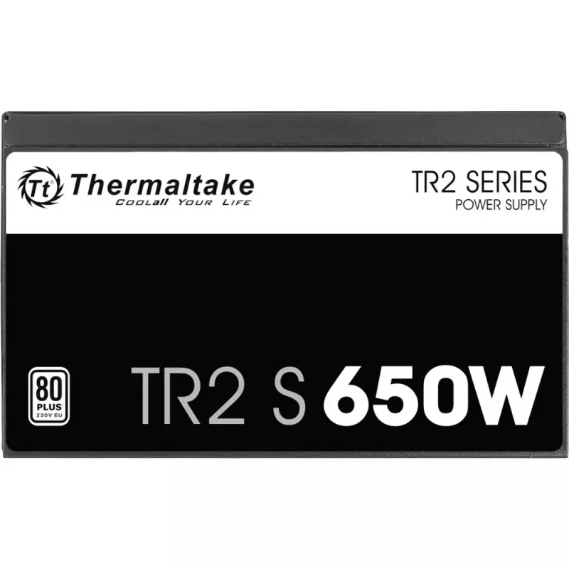 Power supply unit Thermaltake TR2 S 650W — ATX, 20+4 pin, 80 PLUS, 120 mm fan, black