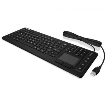 KeySonic KSK-6231 INEL (UK) keyboard Industrial USB QWERTY UK English Black
