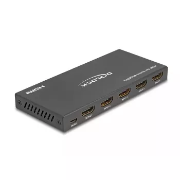 DeLOCK HDMI Switch 4 x HDMI in to 1 x HDMI out 8K 60 Hz Black