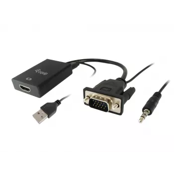VGA to HDMI Adapter with Audio Equip 119038