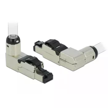 RJ45 Plug field assembly Cat.6A metal angled DeLOCK 86289