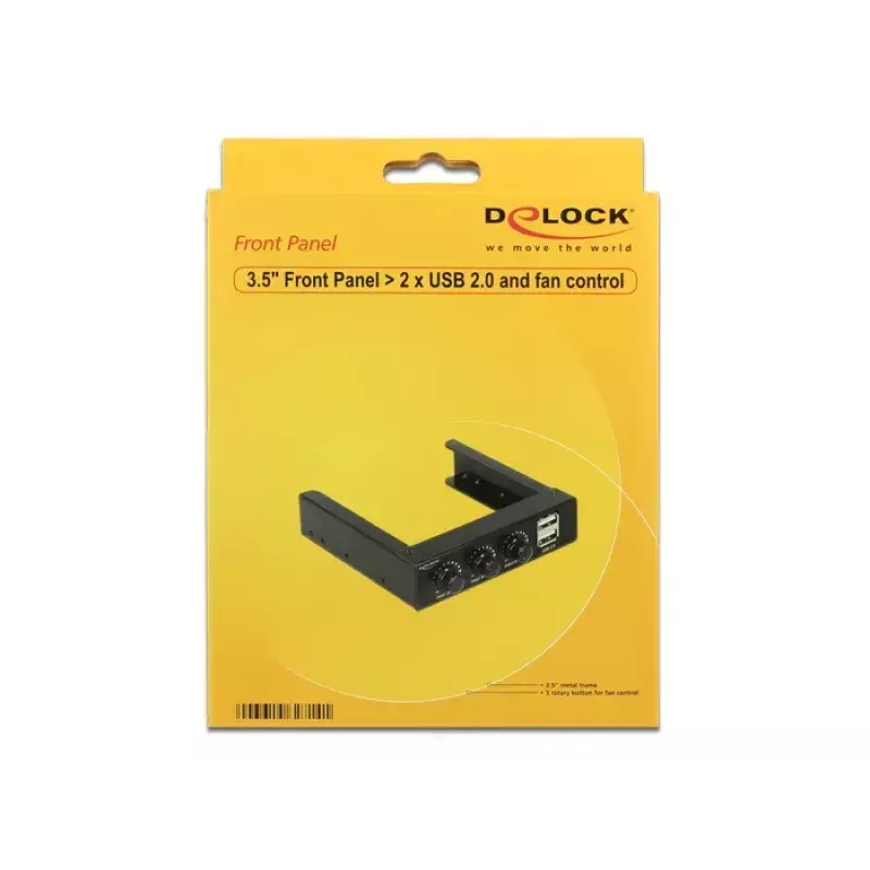 Fan Speed Controller DeLOCK 62714 3 Channels Black