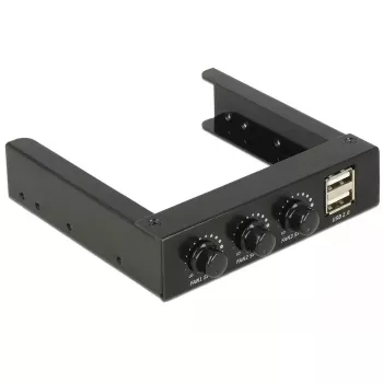 Fan Speed Controller DeLOCK 62714 3 Channels Black