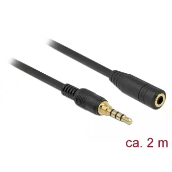 Audio Cable DeLOCK 85631 2m 3.5mm Black