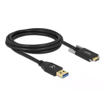 USB Cable DeLOCK 84019 2m USB 3.2 Gen 1 USB A USB C Black