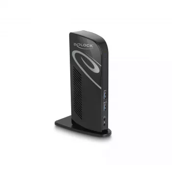 DeLOCK USB Docking Station Dual DisplayPort 4K USB 3.2 LAN Audio