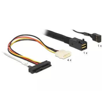 SAS Cable DeLOCK 83391 1m Multicolour