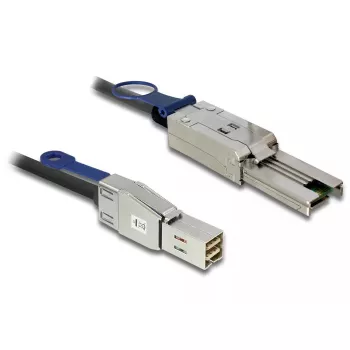Network Cable DeLOCK 83734 Mini SAS HD SFF-8644 to Mini SAS SFF-8088 1m Black
