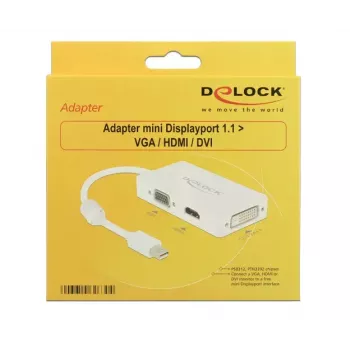 Cable DeLOCK 0.16m DisplayPort VGA HDMI DVI