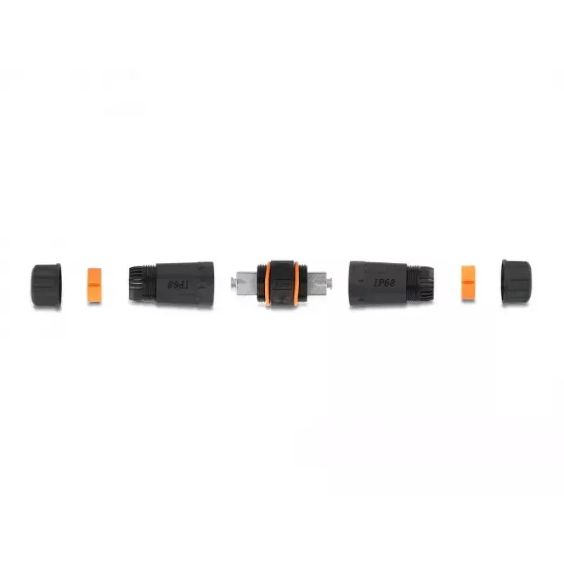 DeLOCK Cable connector LSA to LSA Cat.6A IP68 waterproof black