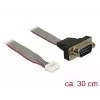 Serial Cable DeLOCK 89632 Black Grey Red 0.3m DB-9
