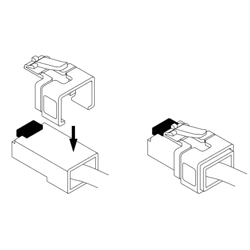 Cable Clamp DeLOCK 86421 RJ45 Multicolour 40 pcs