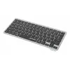 Manhattan Ultra Slim Dual-Mode Wireless Keyboard, German Quertz layout, Bluetooth (v3.0) and Wireless (2.4GHz), 78 low profile scissor keys, Auto Power Management, Range 10m, USB-A Micro Receiver, AAA Battery (included), Windows and Mac, Three Year Warranty